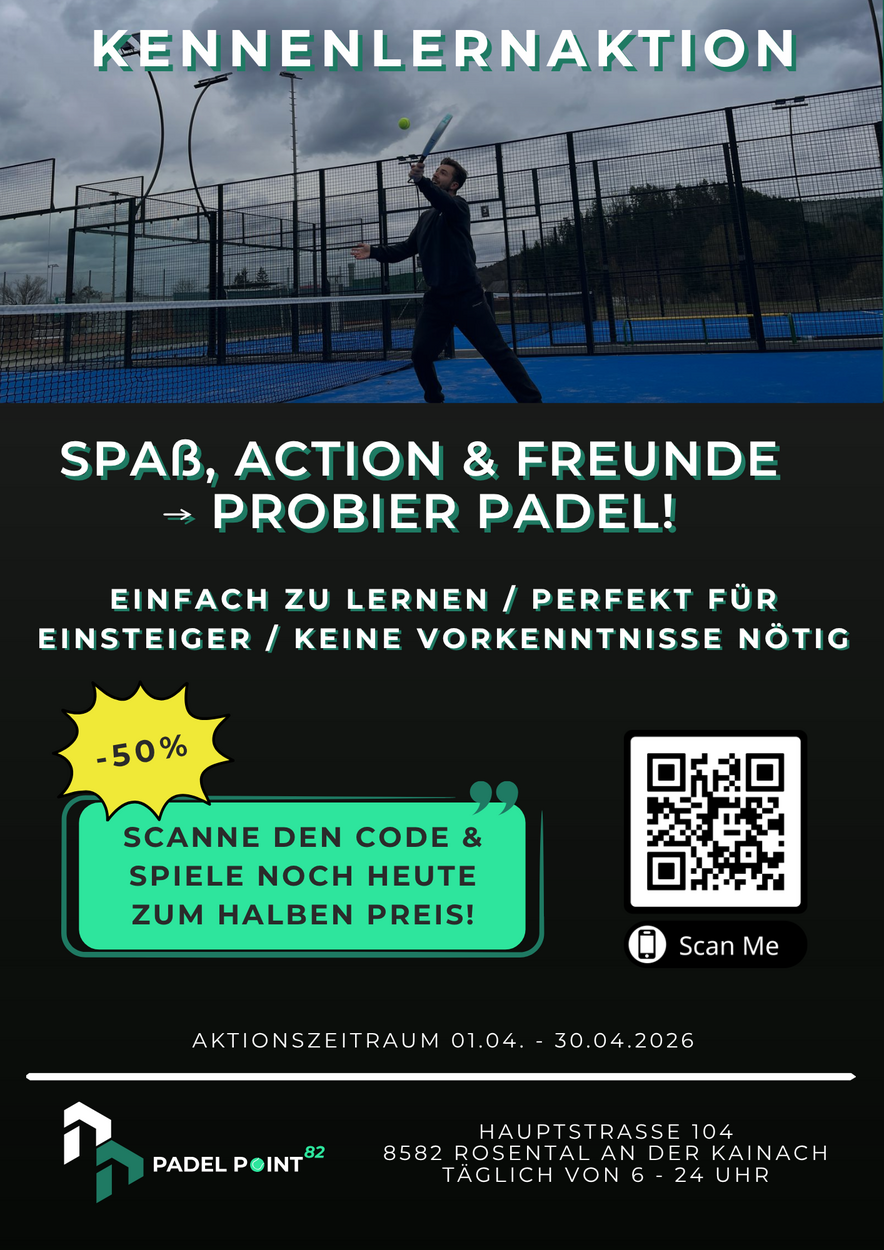 LERNE uns KENNNEN --> Nur im April wird zum HALBEN PREIS gepadelt!